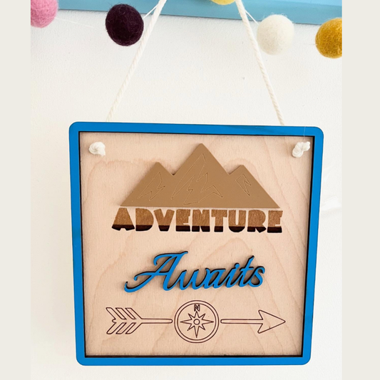 Adventure Awaits wall art